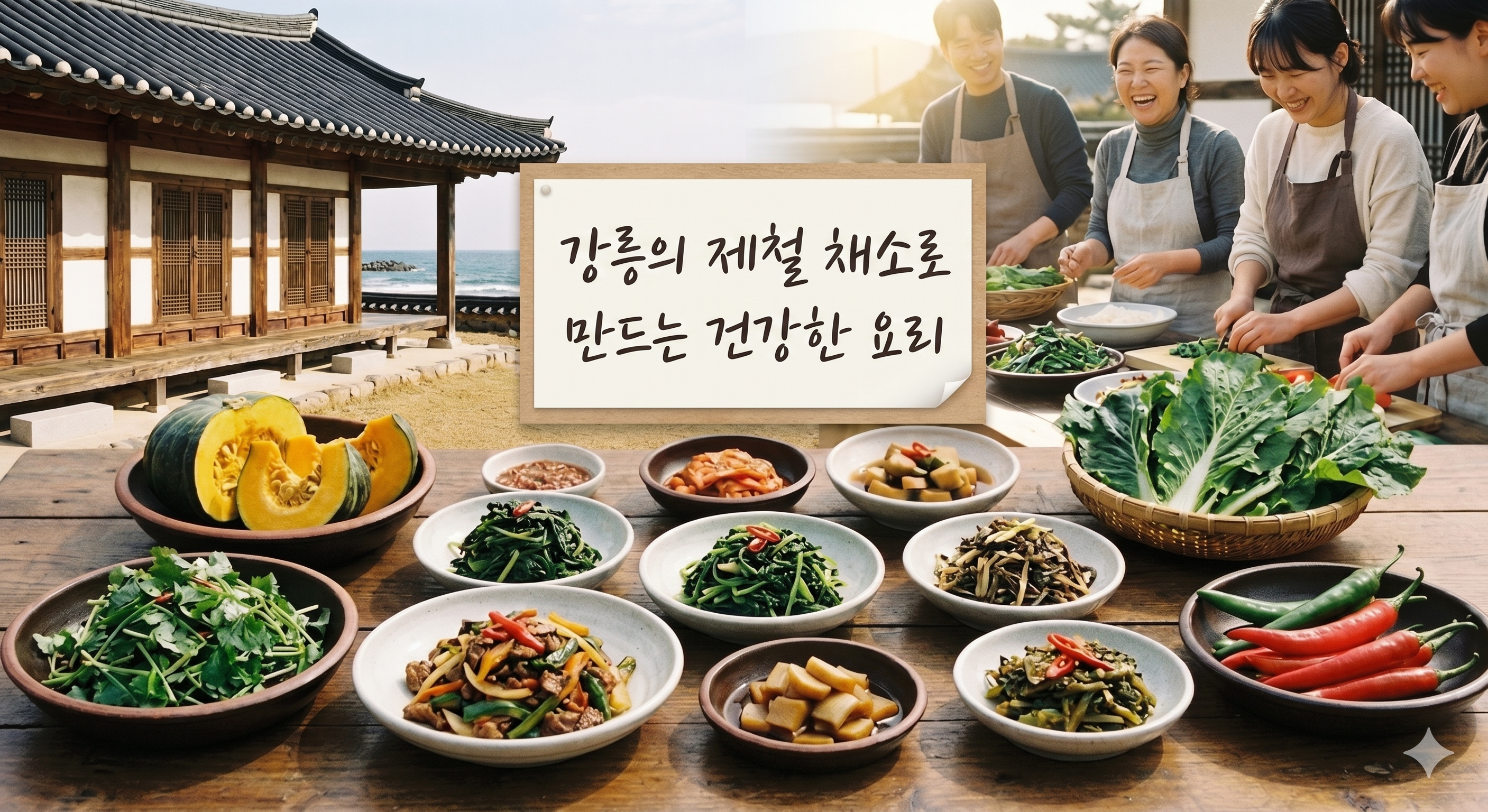 강릉의 제철 채소로 만드는 건강한 요리 (일요일 10시)